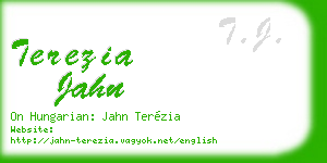 terezia jahn business card